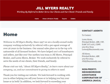 Tablet Screenshot of jillmyersrealty.com